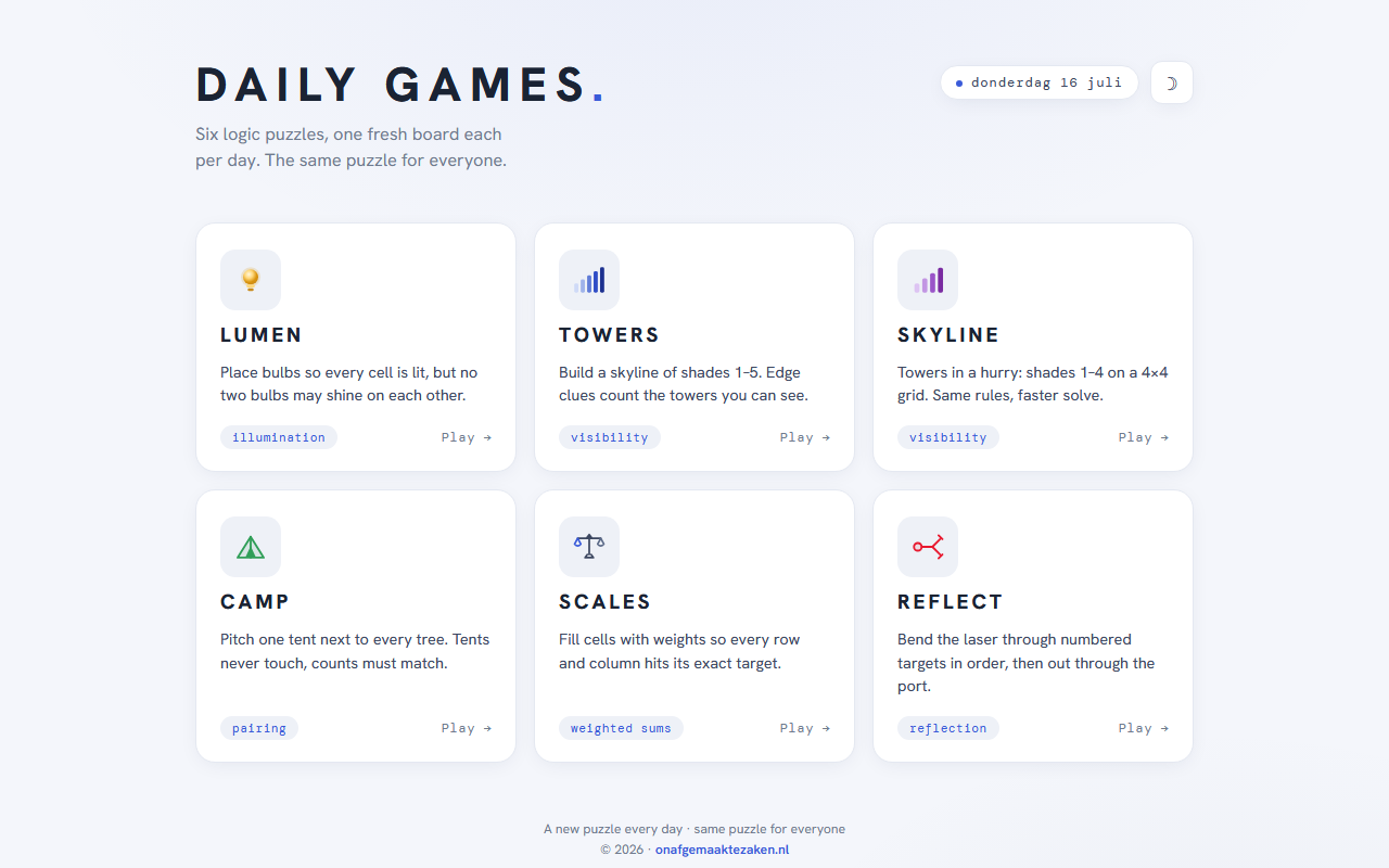 Daily Games screenshot